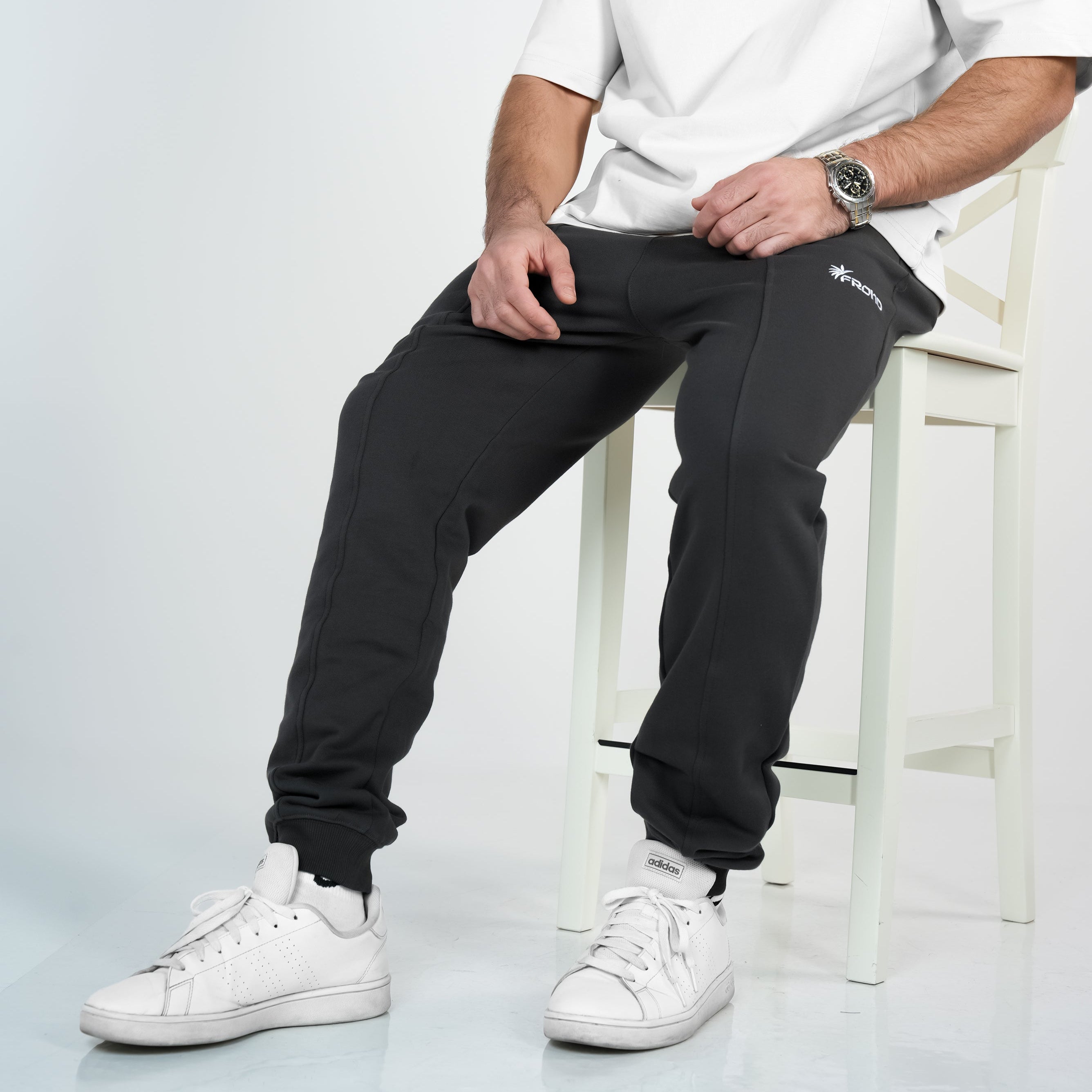 Rooted Sweat Pant | Shadow Black